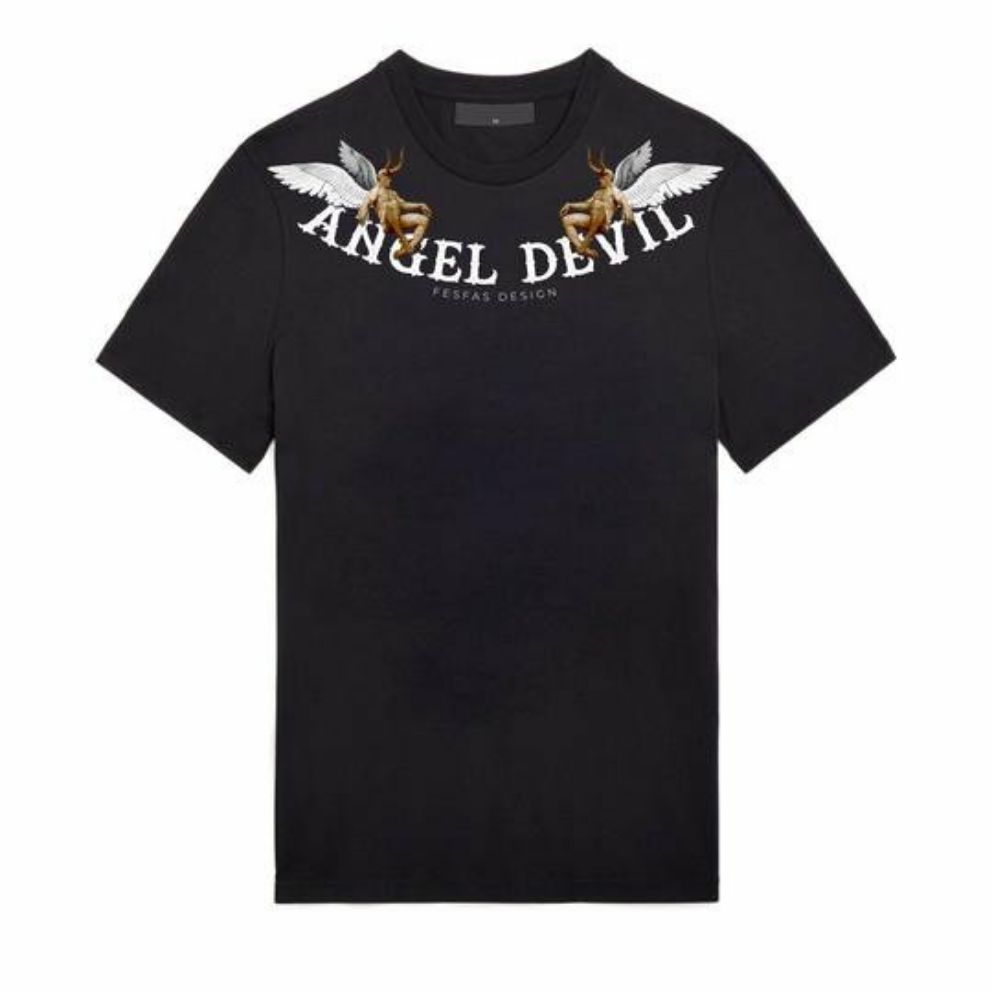 Áo thun TAY NGẮN Angel Devil (TAY LỠ IB)