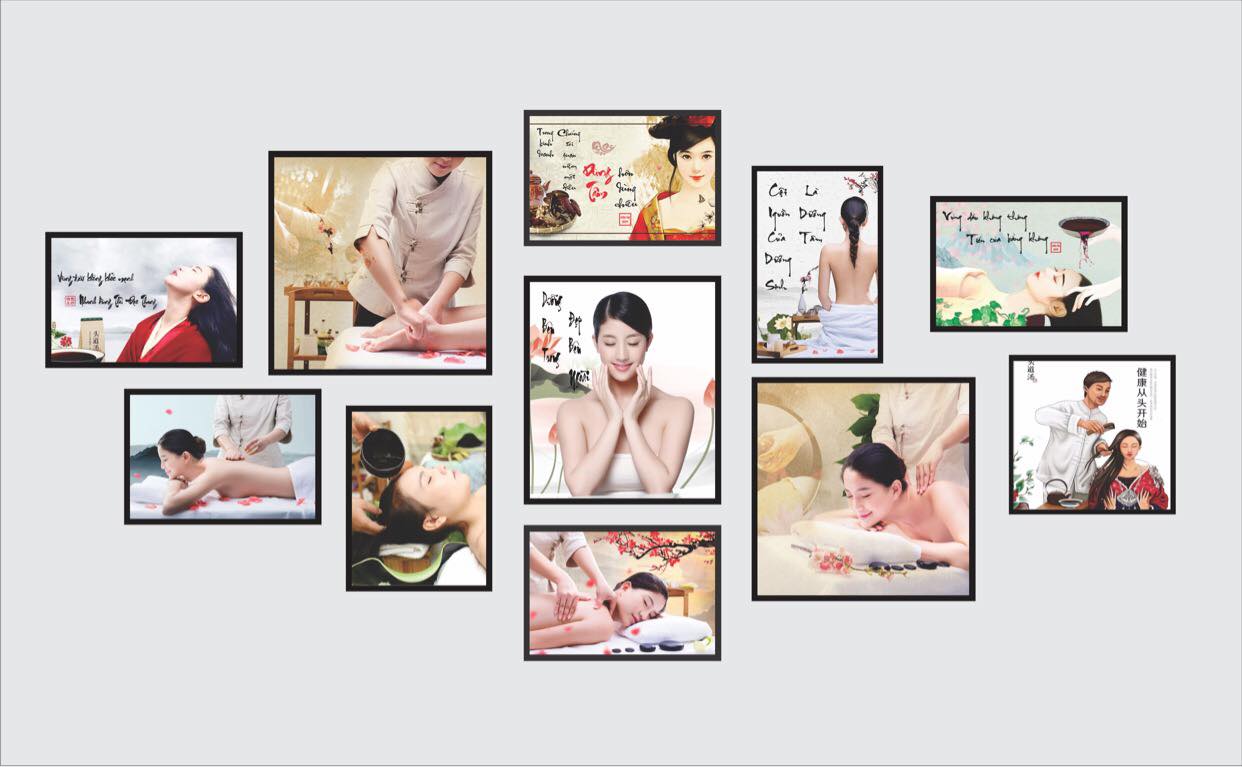 Tranh spa dưỡng sinh 11 tranh ( kích thướt chuần )