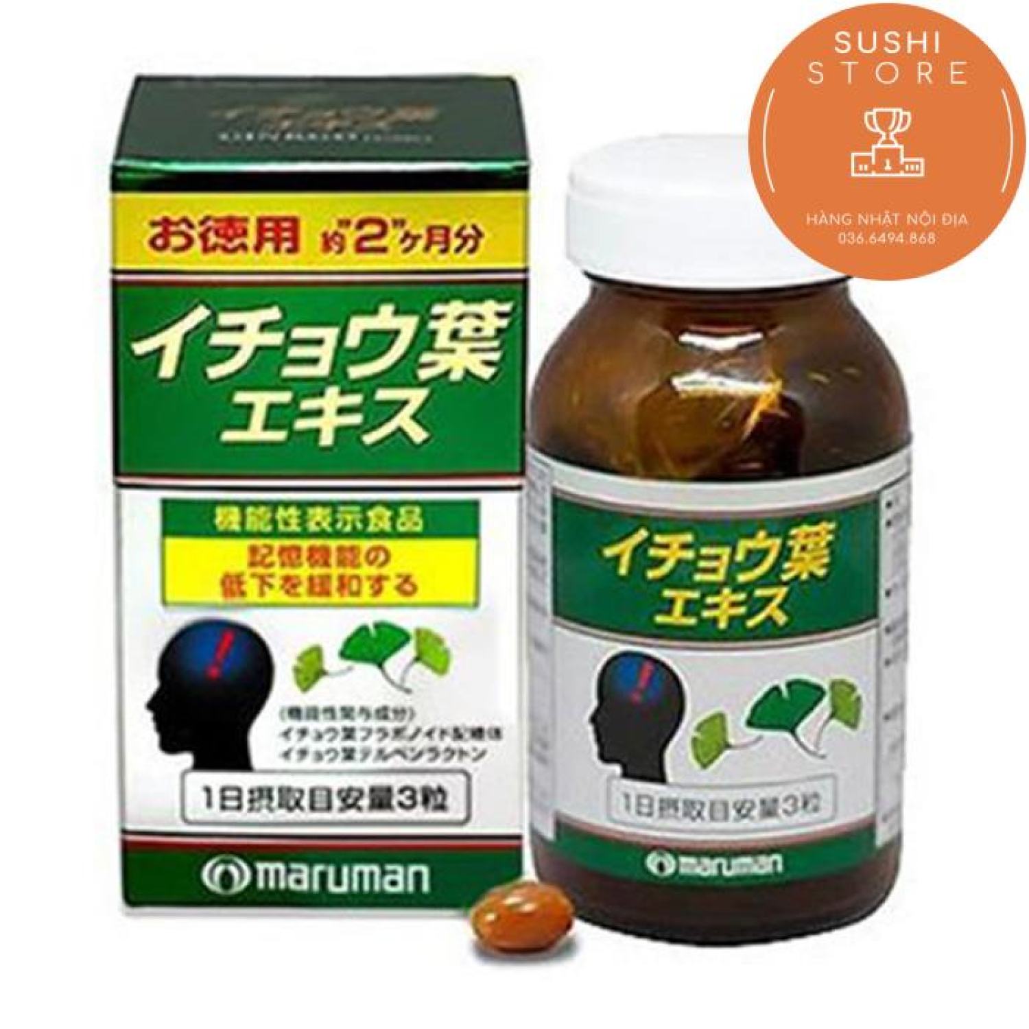 Viên uống bổ não Ginko tiề đình Maruman Nhật Bản Shop đáng tín