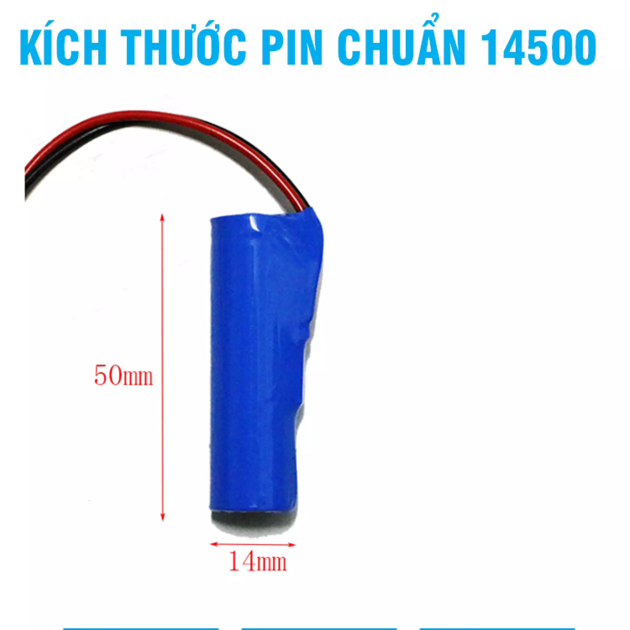 Pin sạc 14500 3.7v 800mA