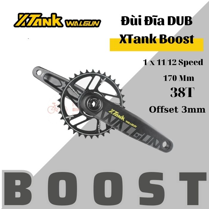 Xtank crankset mtb mountain bike crank arm 170mm 175mm boost crankset 6mm 3mm offset chainring dub bb bottom bracket bike parts