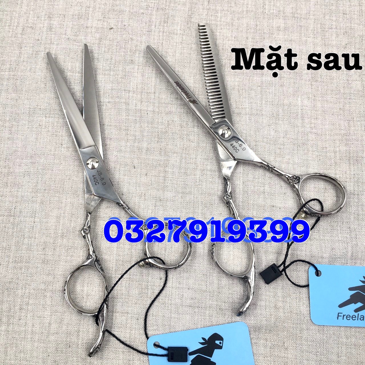 Freelander Kéo cắt tỉa tóc cao cấp Freelander 6.0 in HH thép nhật S440C độ cứng trên 62HRC sắc bén thiết kế tay cầm thuận tiện