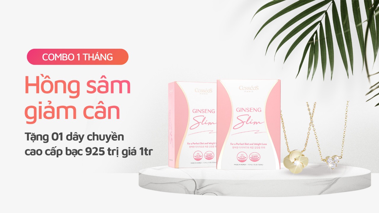 HỒNG SÂM GIẢM CÂN - COMBO 01 THÁNG (02 HỘP) TẶNG TRÀ KOMBUCHA