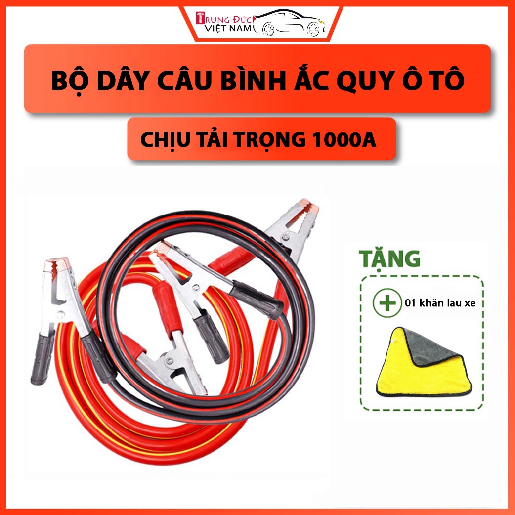 Bộ Dây Câu Bình Ắc Quy 1000A - Trung Đức VN