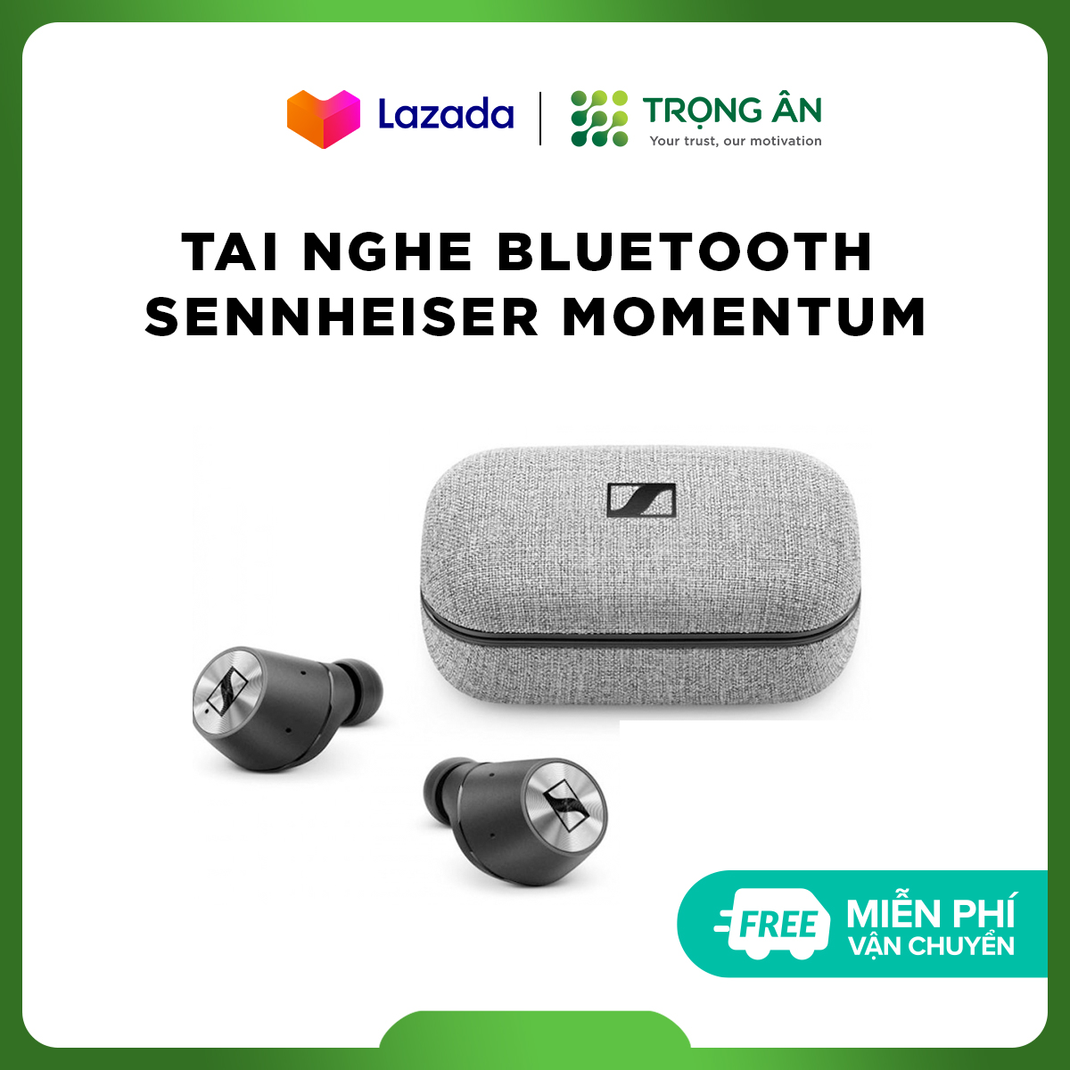 [HCM]Tai Nghe Sennheiser Momentum True Wireless Bluetooth 2 (Đen)