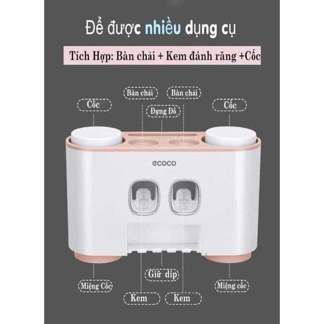 Bộ nhả kem đánh răng coco