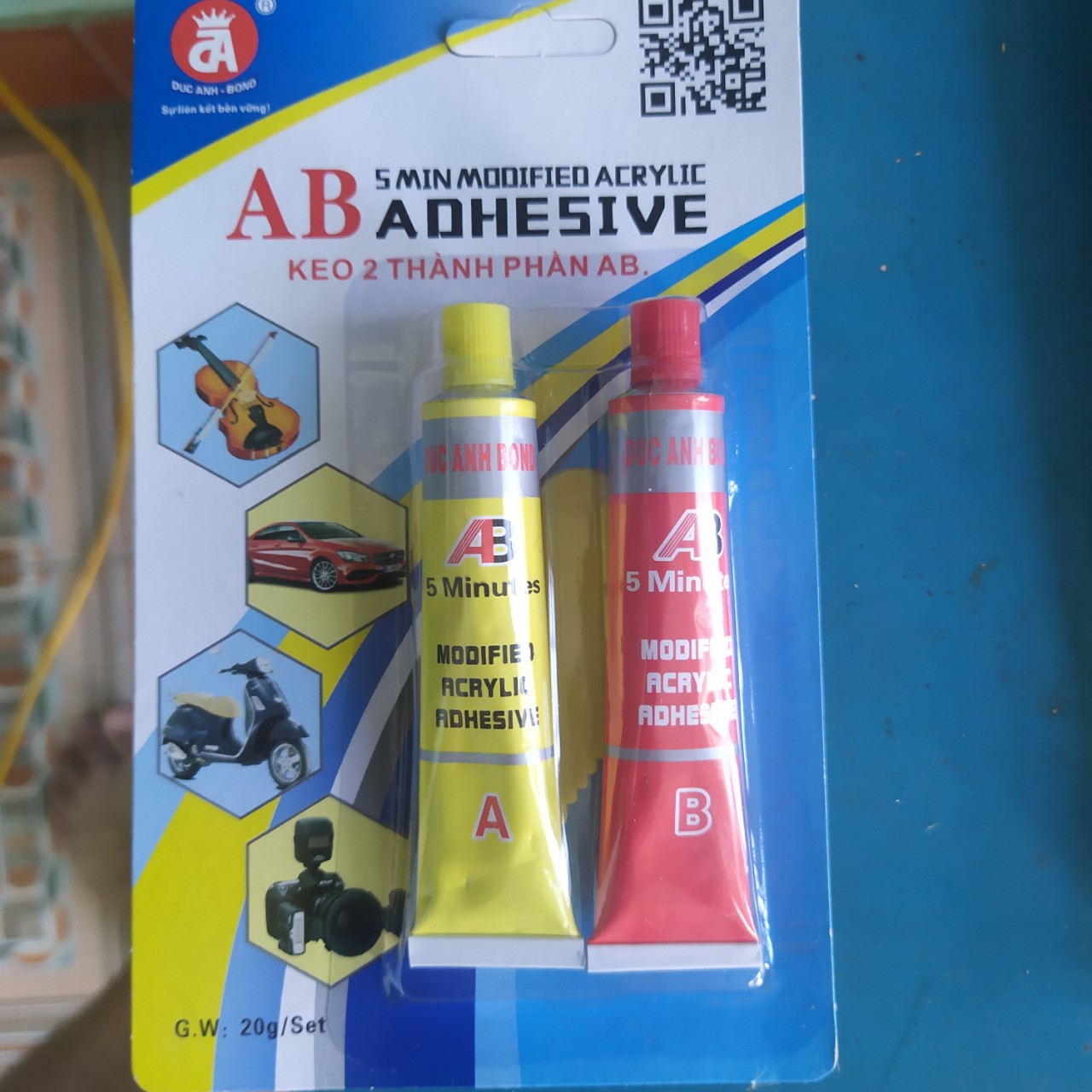 Keo dán 2 thành phần AB 20g,80g