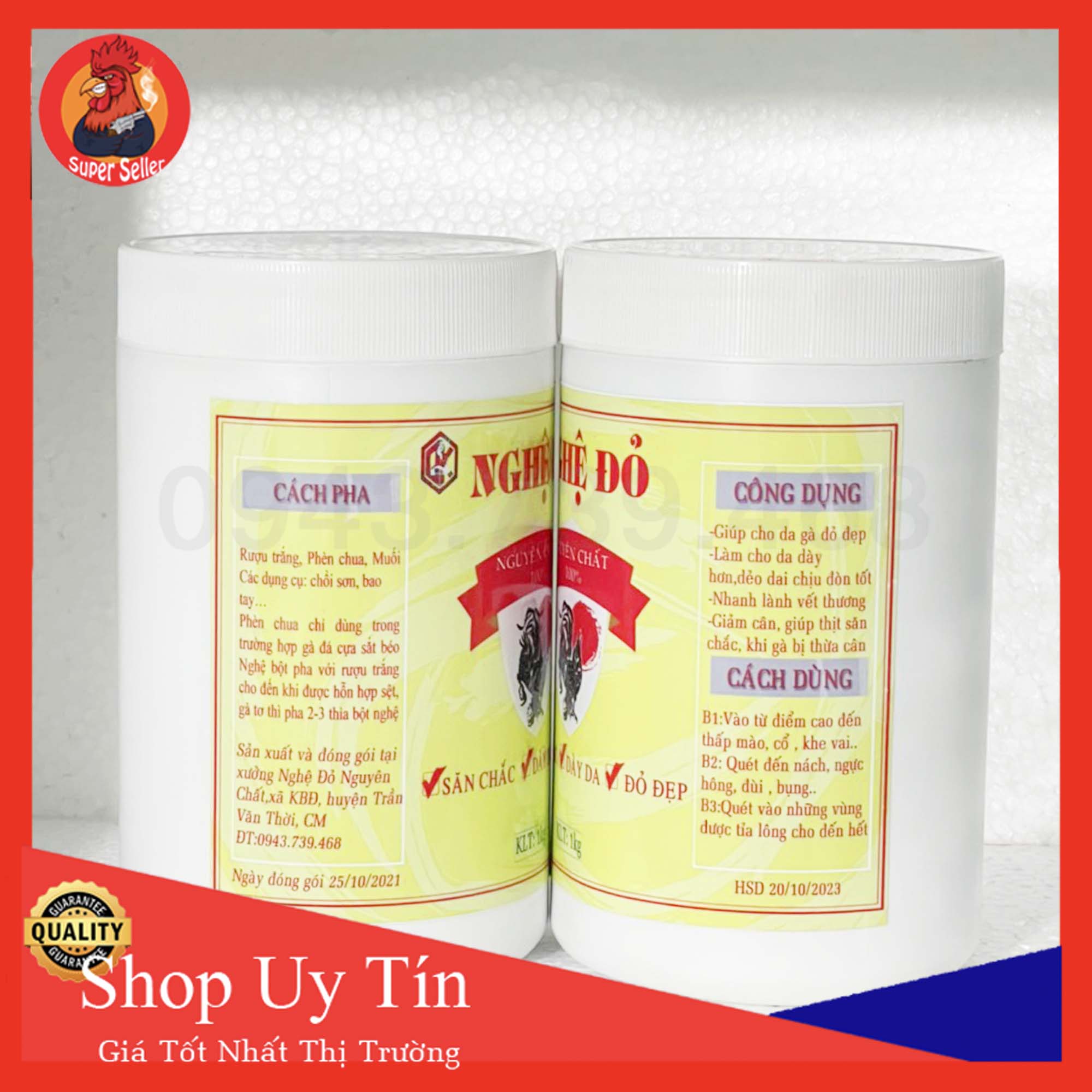 Nghệ đỏ cho gà đá 1kg nguyên chất