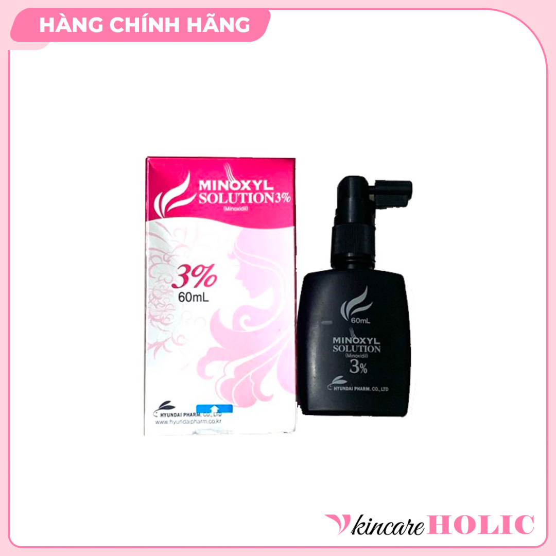Xịt Mọc Tóc Minoxyl Solution 3% Giảm Rụng Tóc_Hói Đầu (Chai 60ml)