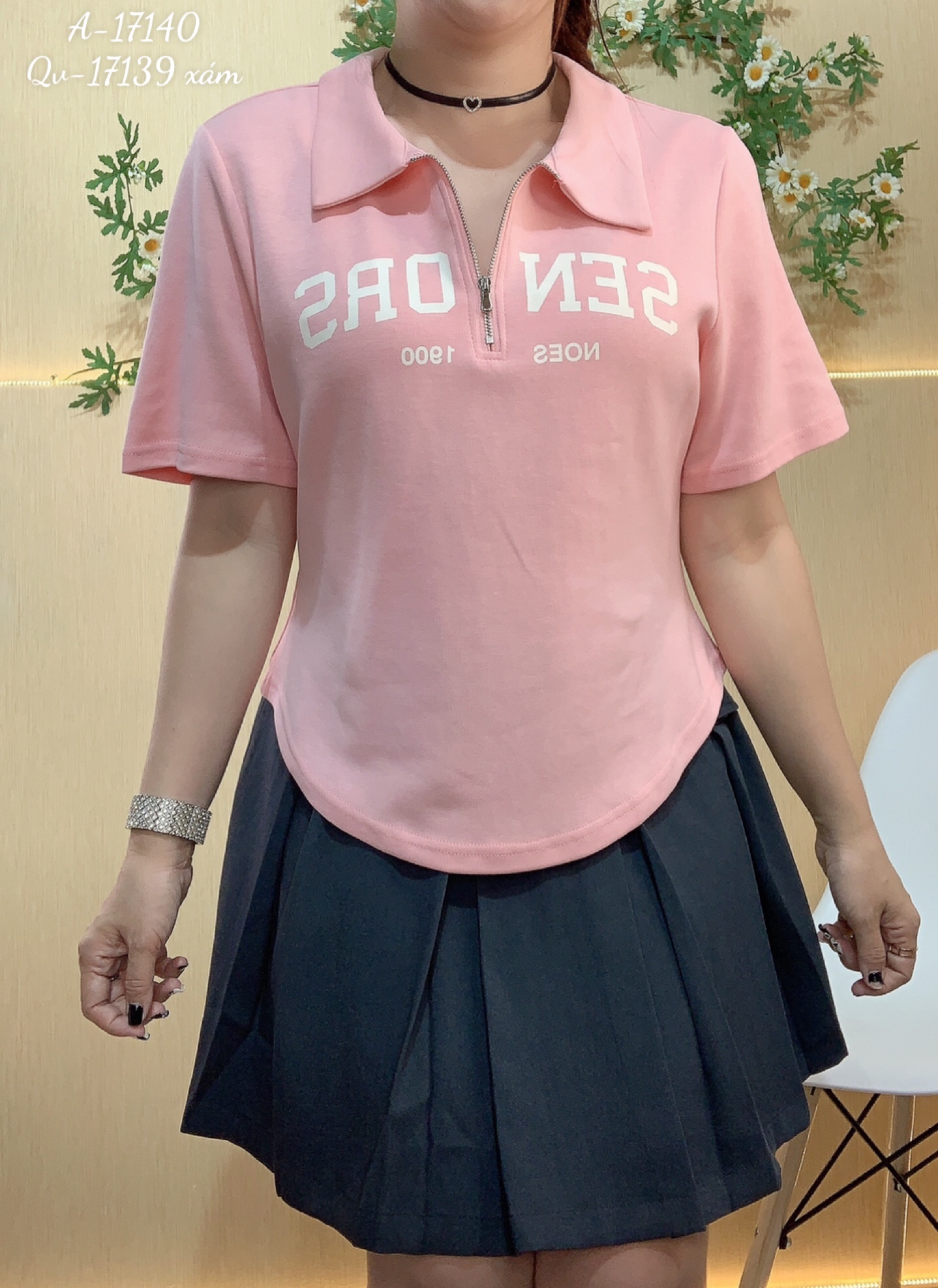 Áo Polo Tshirt BIGSIZE Kéo SEN 17140