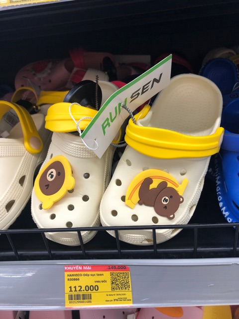 Dép sục cho bé Size 13,5-20,5cm