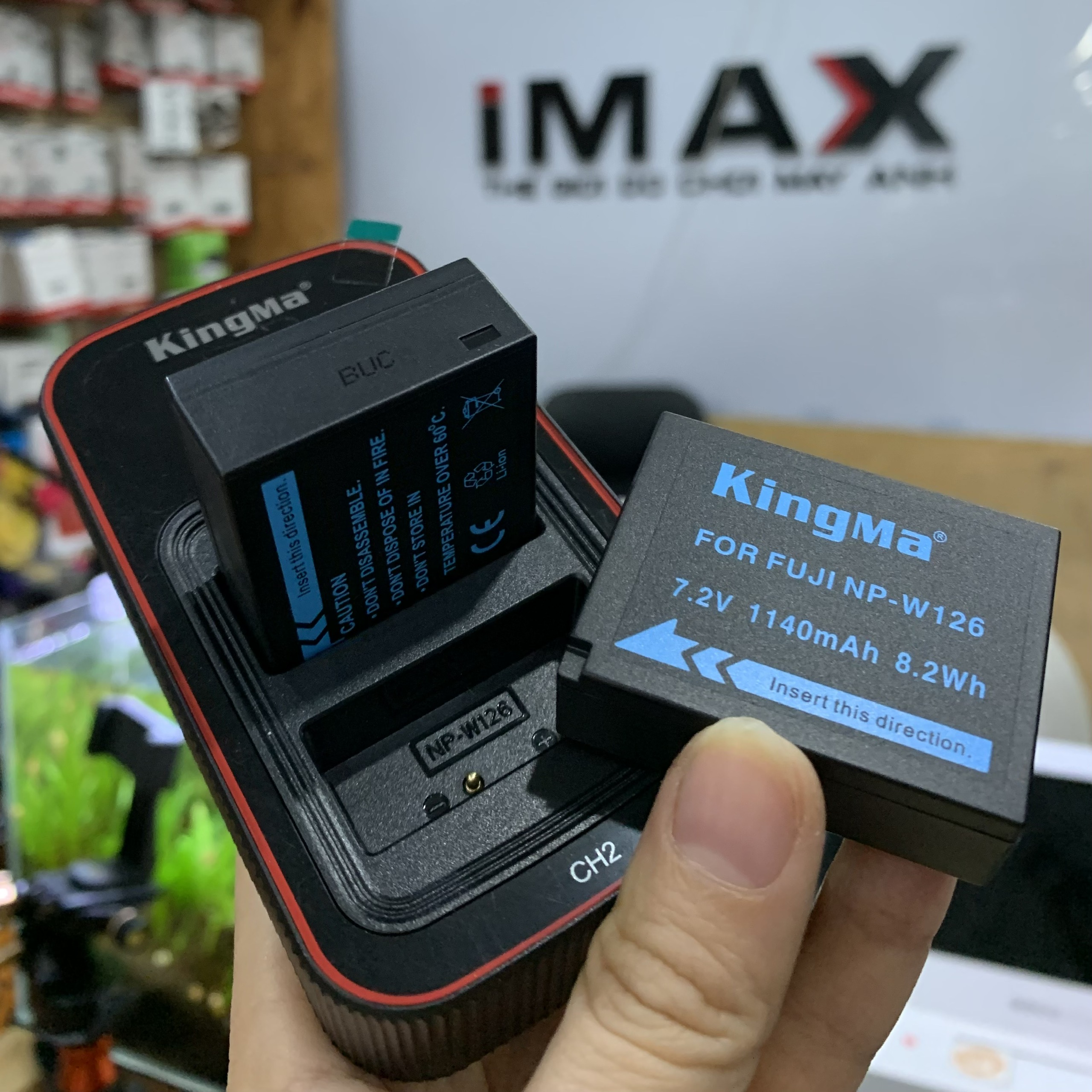 Pin sạc đôi Ver 3 Kingma cho NP-W126