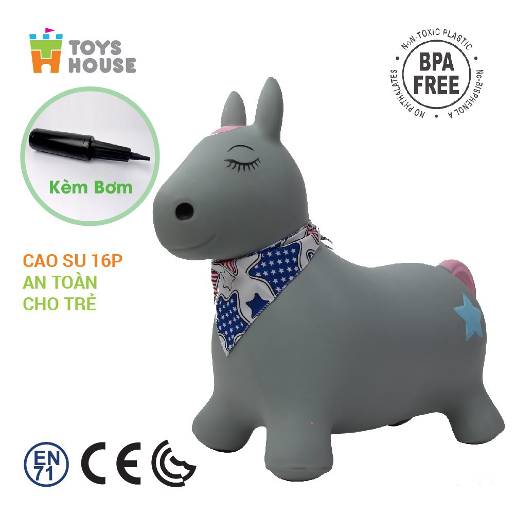 [Tặng Kèm Bơm- Có Hộp- Bảo Hành Một Năm] Thú Nhún Toyhouse Cao Cấp
