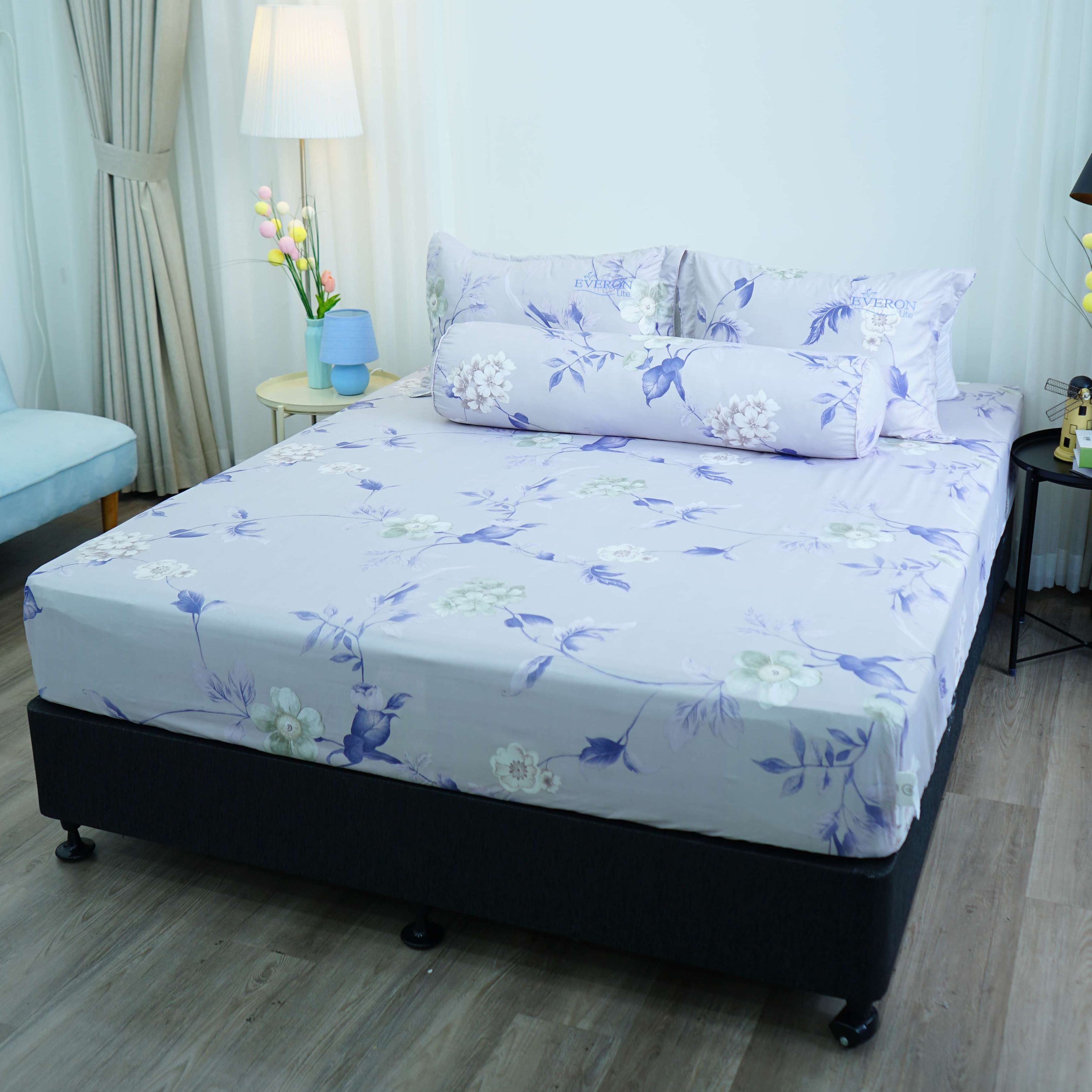 Hàng xả kho - Bộ ga giường Everon Lite ELM Collection 2 chất liệu MicroFiber