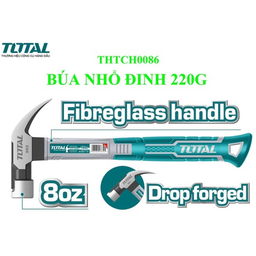 Búa nhổ đinh 220g TOTAL THTCH0086