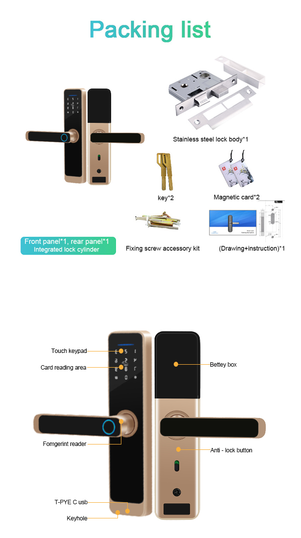 Khóa vân tay Tuya, Smart Life V8