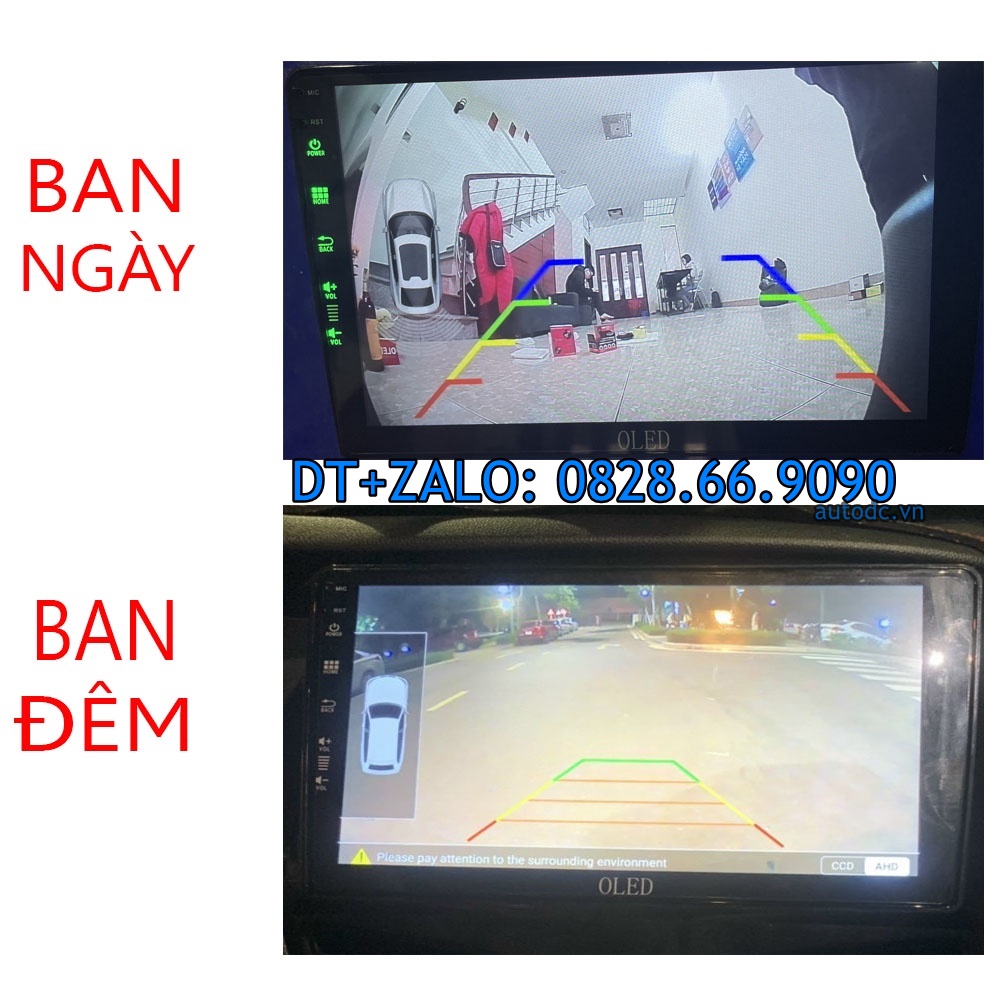 Camera Lùi Cánh Bướm AHD Sony 720p Lắp DVD Android Ô Tô