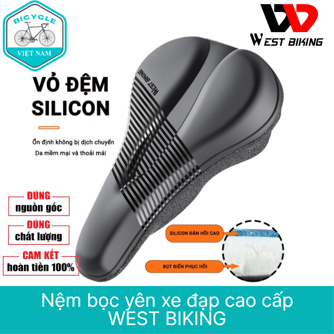 Nệm bọc yên xe đạp cao cấp west biking