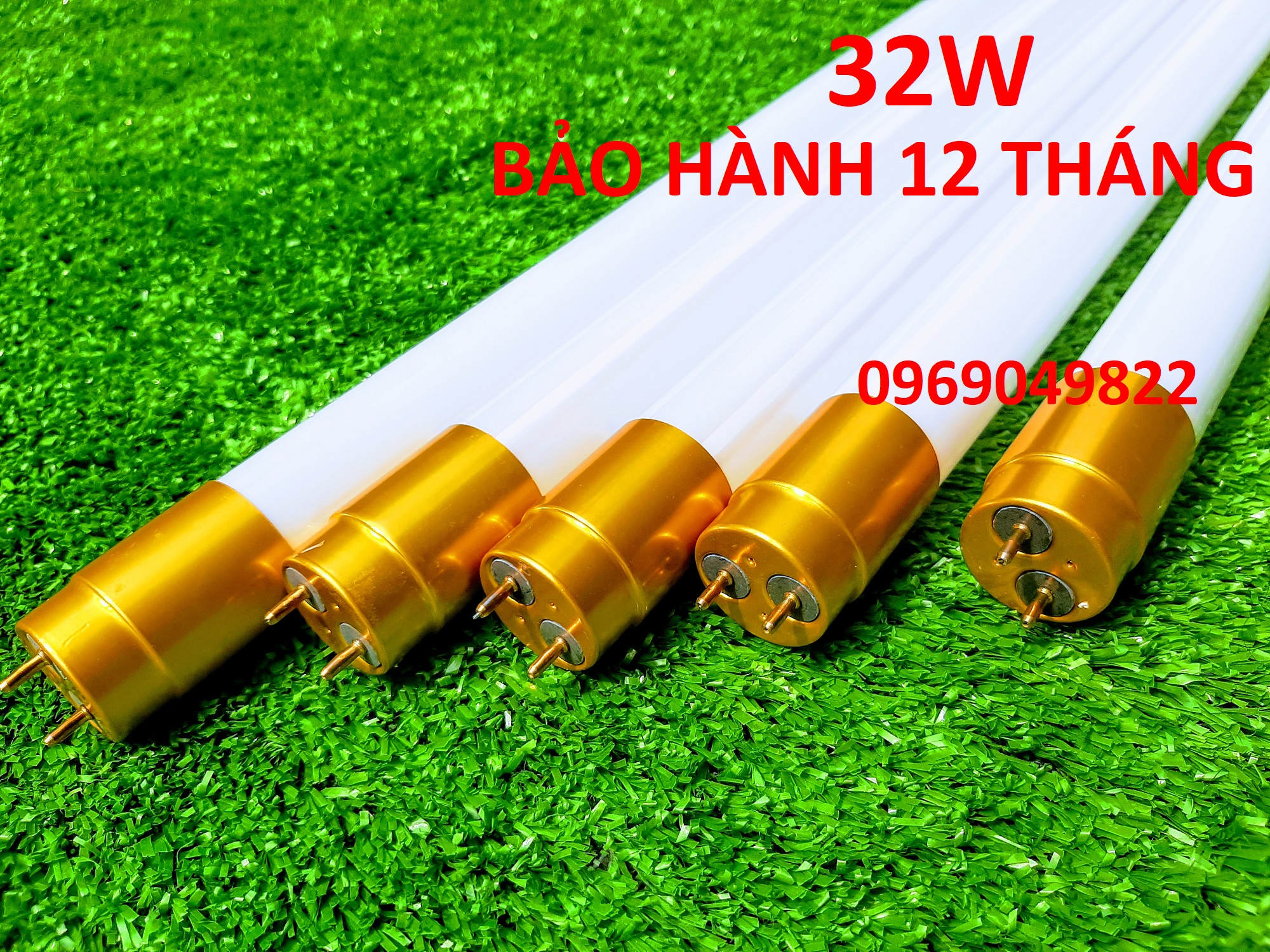 5 Bóng Đèn Led Tuýp 1m2 ( 1.2 met ) 32W Đầu Nhôm, Bóng Đèn Led 1.2m Siêu Sáng 6500K