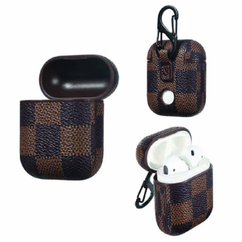 Airpods Case ⚡ Bao Giả Da Case Tai Nghe Không Dây Airpods 1/2/i12/PRO hình LV Kẻ Caro