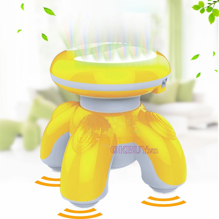 Máy massage cầm tay mini 4 chân dùng pin hoặc máy massage mini 3 chân cổng cắm sạc usb máy tính, máy mát xa mini cầm tay, dụng cụ massage mimo