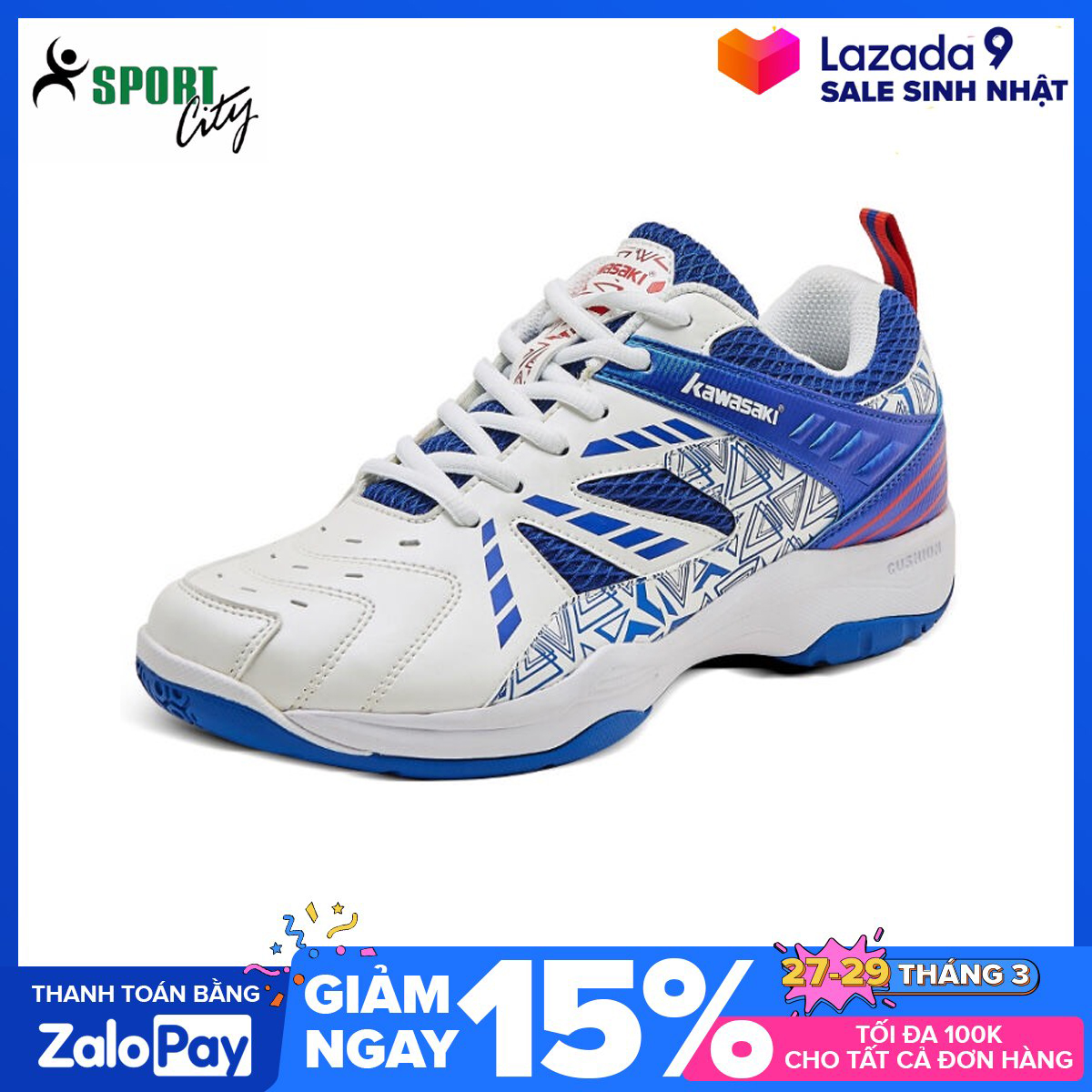>> SO SÁNH GIÁ GIÀY CẦU LÔNG, BÓNG CHUYỀN KAWASAKI K080 MÀU TRẮNG XANH, ÊM ÁI, THOÁNG KHÍ, CHỐNG LẬT CỔ CHÂN, DÀNH CHO NAM VÀ NỮ ĐỦ SIZE | Shopee Lazada Sendo Tiki | Nên mua ở đâu rẻ nhất 230 Giày cầu lông nam nữ Kawasaki K080 mẫu mới, chống lật cổ chân, đế kếp, đủ size, - Giày bóng chuyền nam - Giày thể thao nam - sprotcity