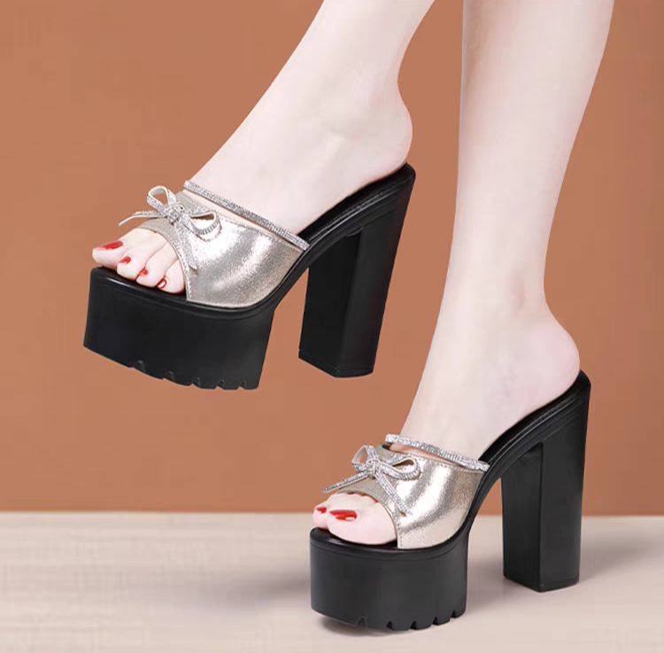 Dép cg 14p quai nhũ nơ đá hàng cao cấp