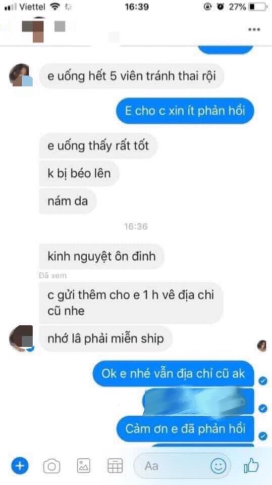 Hộp Tránh Thai ( Vỉ 3 Viên )