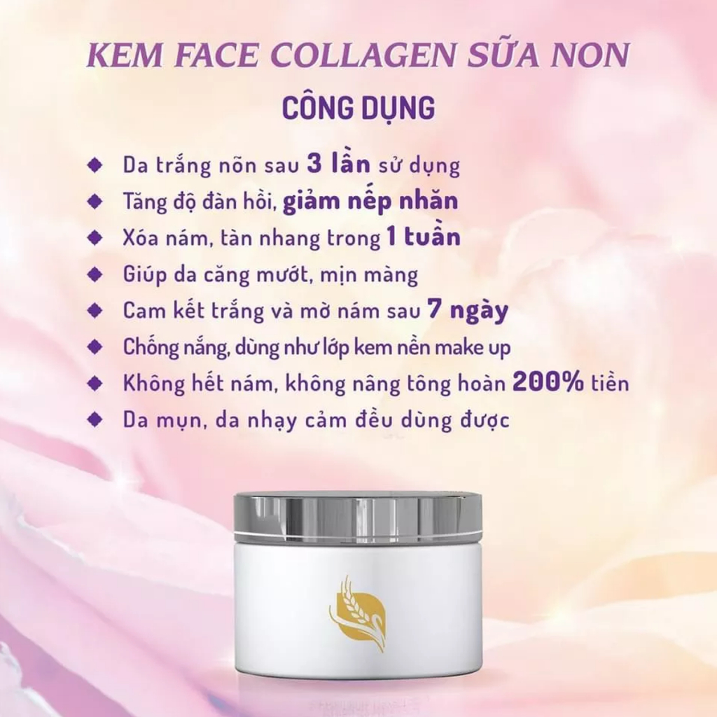 Kem Collagen Sữa Non Dưỡng Ẩm Trắng Da