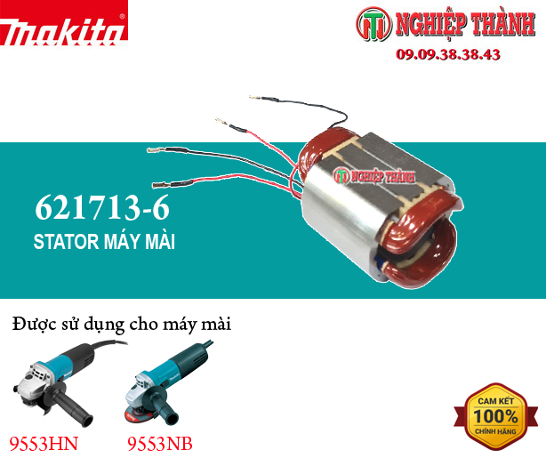 Stator máy mài Makita 9553HN/NB (621713-6)