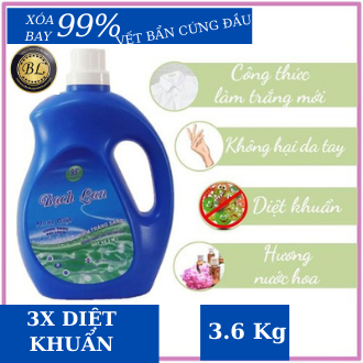 Nước giặt Bạch Lan Siêu Trắng Sáng chai 3.6 kg