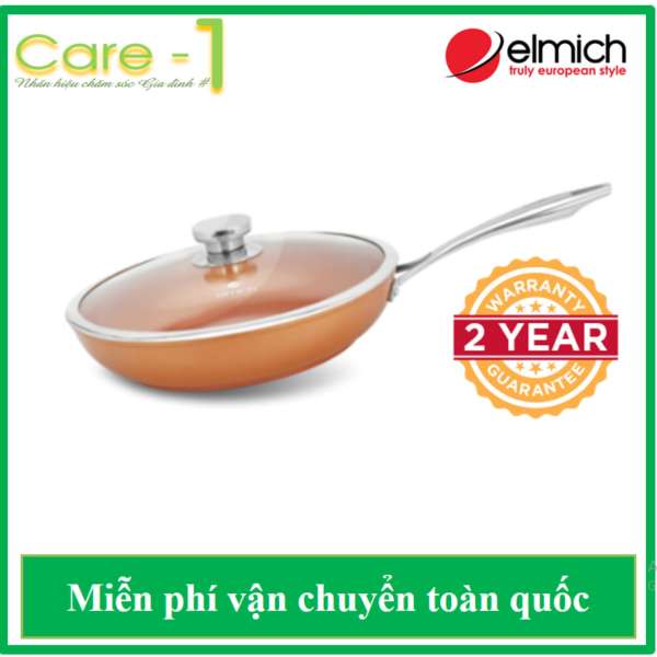 Chảo Phủ Sứ Đáy Từ Cao Cấp Elmich Royal Premium EL-1176E Size 26 cm - Bảo Hành 25 Tháng