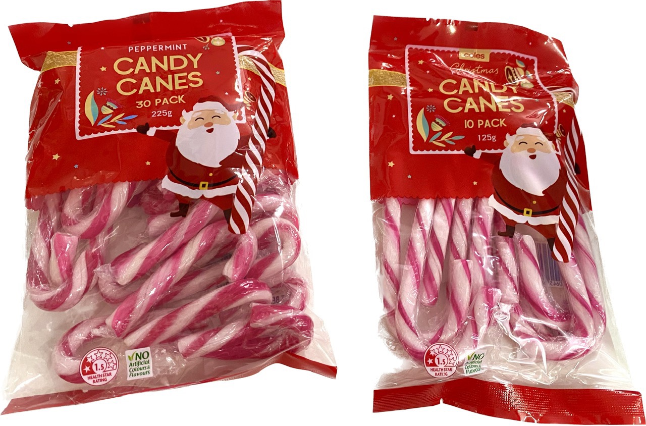 Kẹo Noel Giáng sinh Peppermint Candy Canes 225gr/125gr