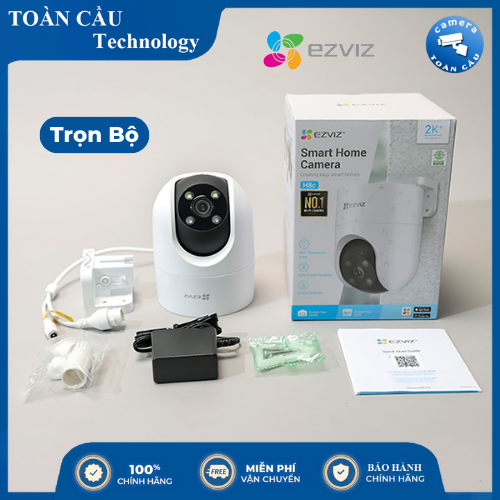 CAMERA EZVIZ H8C 2K+ ĐỘ PHÂN GIẢI 4MP TÍCH HỢP NHIỀU TÍNH NĂNG AI THÔNG MINH - Nhìn Đêm 4 Chế Độ, Quay Quét 2 Chiều, Xoay 360 Độ, Đàm Thoại 2 Chiều - CAMERA TOÀN CẦU