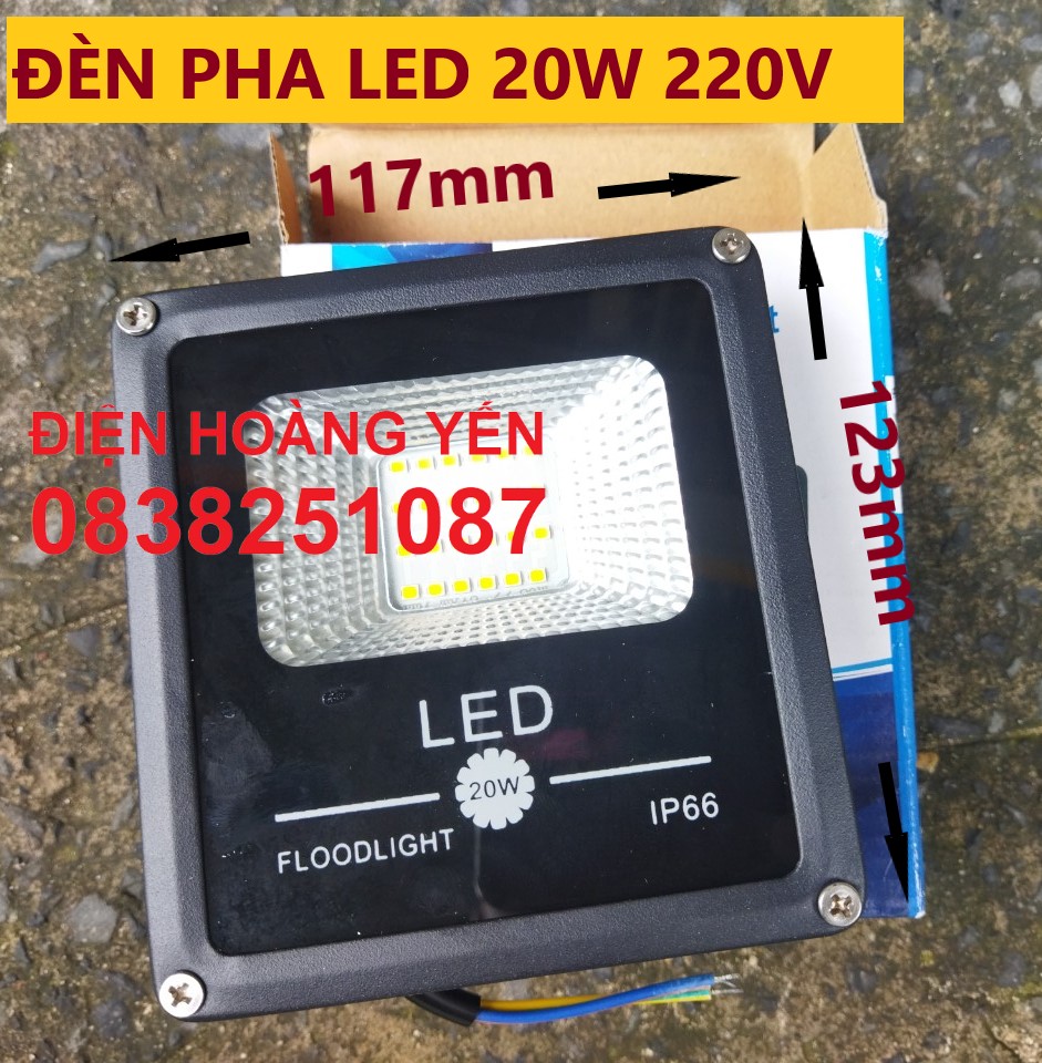 [HCM]Đèn pha LED 20W siêu sáng FLOOD LIGHT