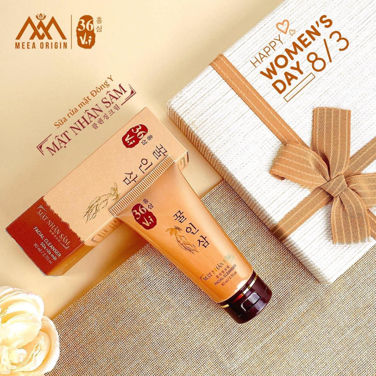 [100% Chính Hãng] sữa rửa mặt mật nhân sâm MEEA Organic