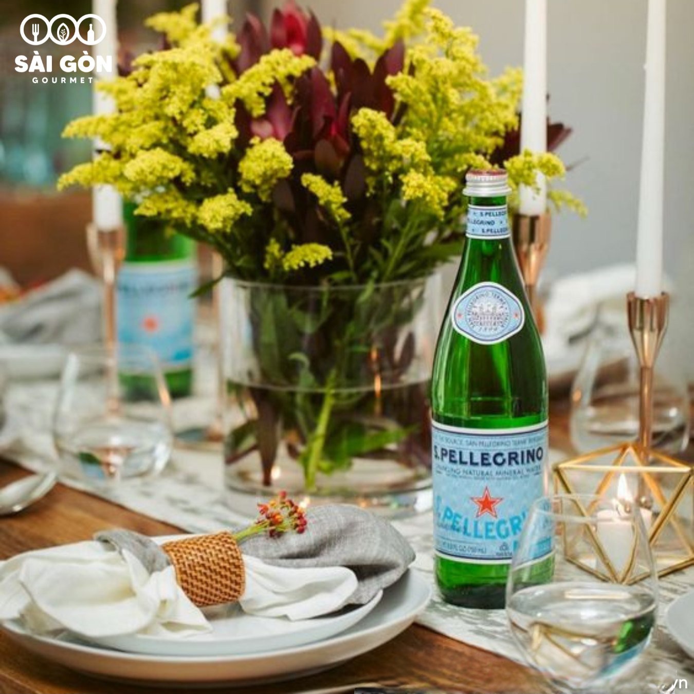 Nước khoáng có ga tự nhiên 500ml (Sanpellegrino - chai thủy tinh)