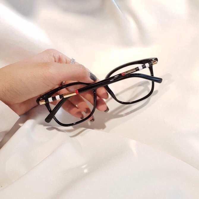 [HCM]GỌNG KÍNH GIẢ CẬN GỌC SỌC UNISEX THỜI TRANG DÁNG VUÔNG CỨNG CÁP B 10