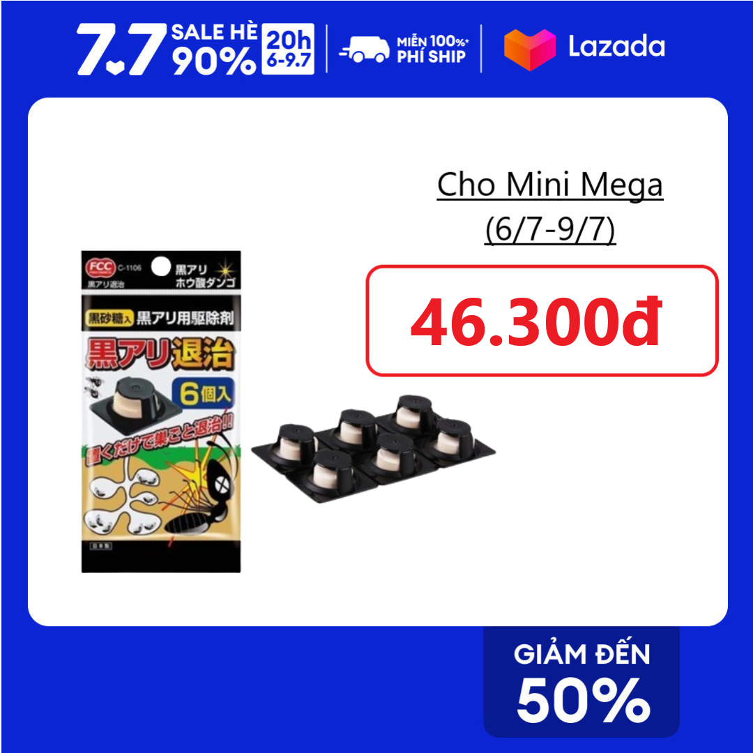 Set 6 viên thức ăn diệt kiến sanada seiko nội địa nhật bản