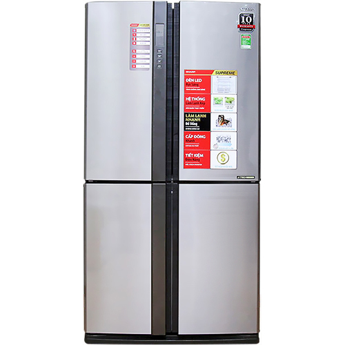 TỦ LẠNH SHARP INVERTER 556 LÍT SJ-FX630V-ST (TỦ LẠNH DOUBLE FRENCH - PREMIUM 626L) - Hàng Chính Hãng (Chỉ Giao Khu Vực Hà Nội)