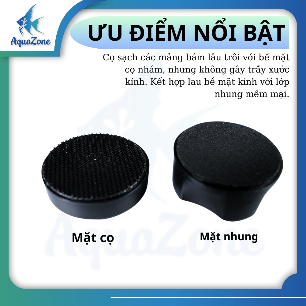 Hít nam châm chà hồ mini HW02 dọn vệ sinh dành cho bể cá