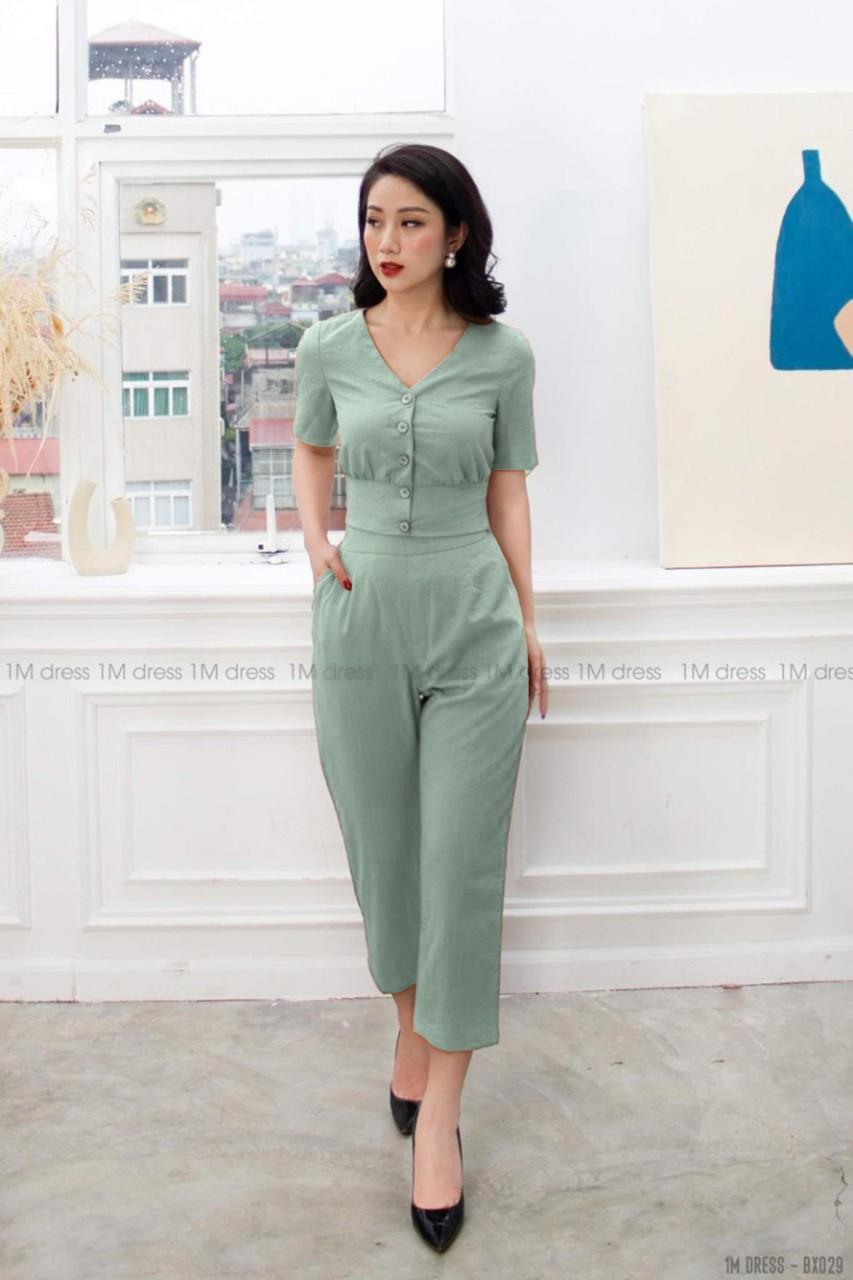 Sét bộ nút nhúm eo đũi không nhăn-QH