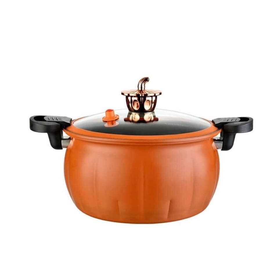 Nồi áp suất chống dính đa năng hình quả bí ngô đường kính 28 cm dung tích 8l