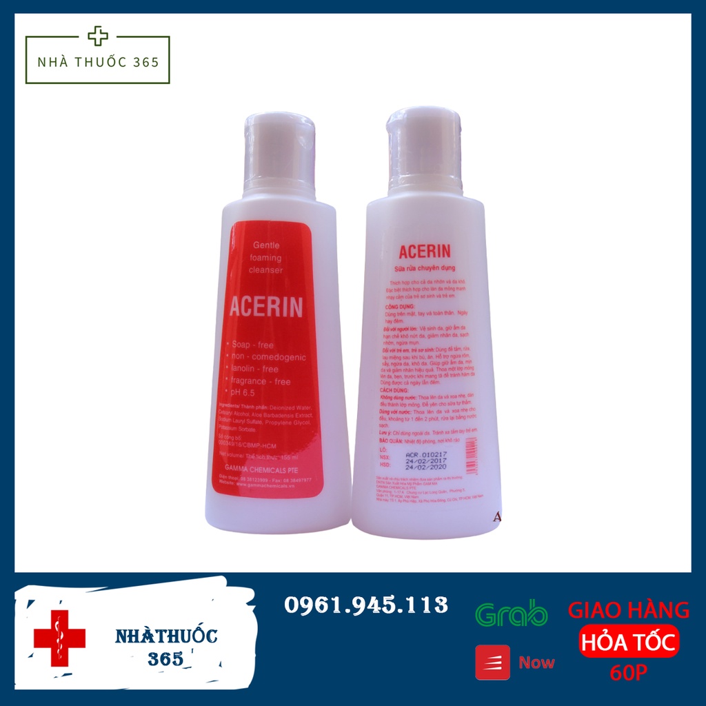 SỮA RỬA MẶT ACERIN (155ml)