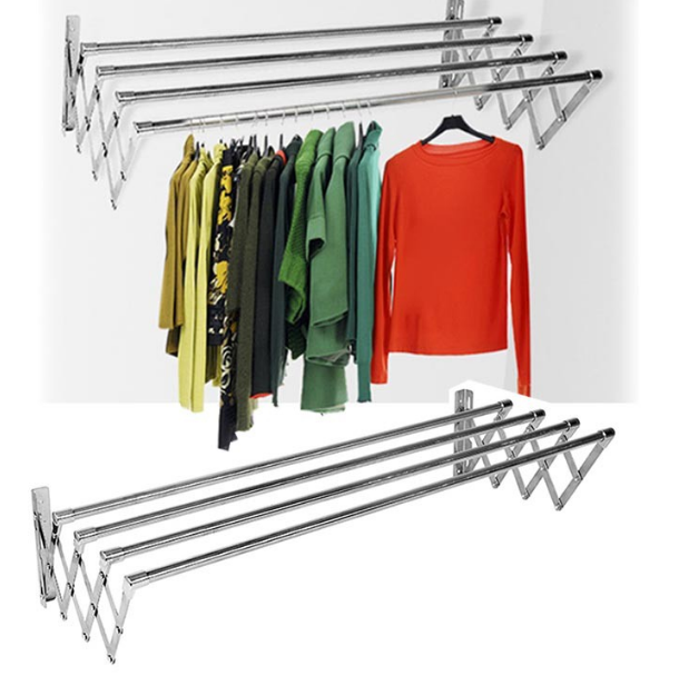 [HCM]Giàn phơi đồ inox co giãn thông minh Prota 86cm