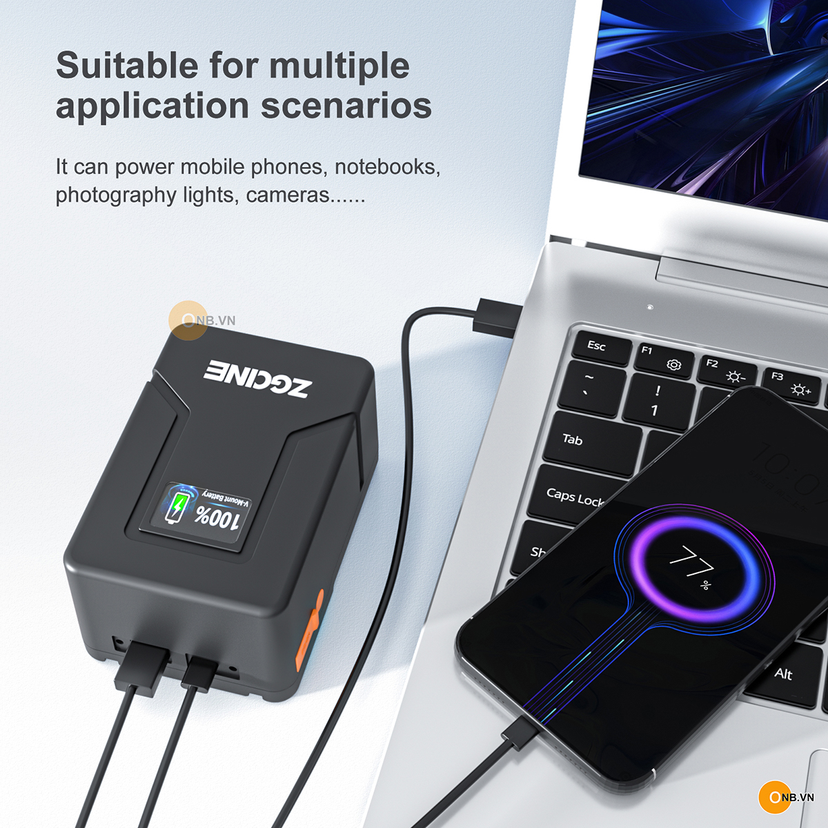 ZGCine V99 V-Mount Battery 99wh 6800mAh PD Quick Charge