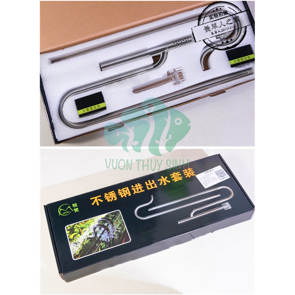 Ống IN OUT INOX MUFAN  fi16 (đầu out xoay chỉnh dòng có lọc váng)