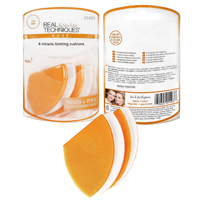 Set Mút Xốp Trang Điểm RT Real Techniques 4 Miracle Blotting Cushions