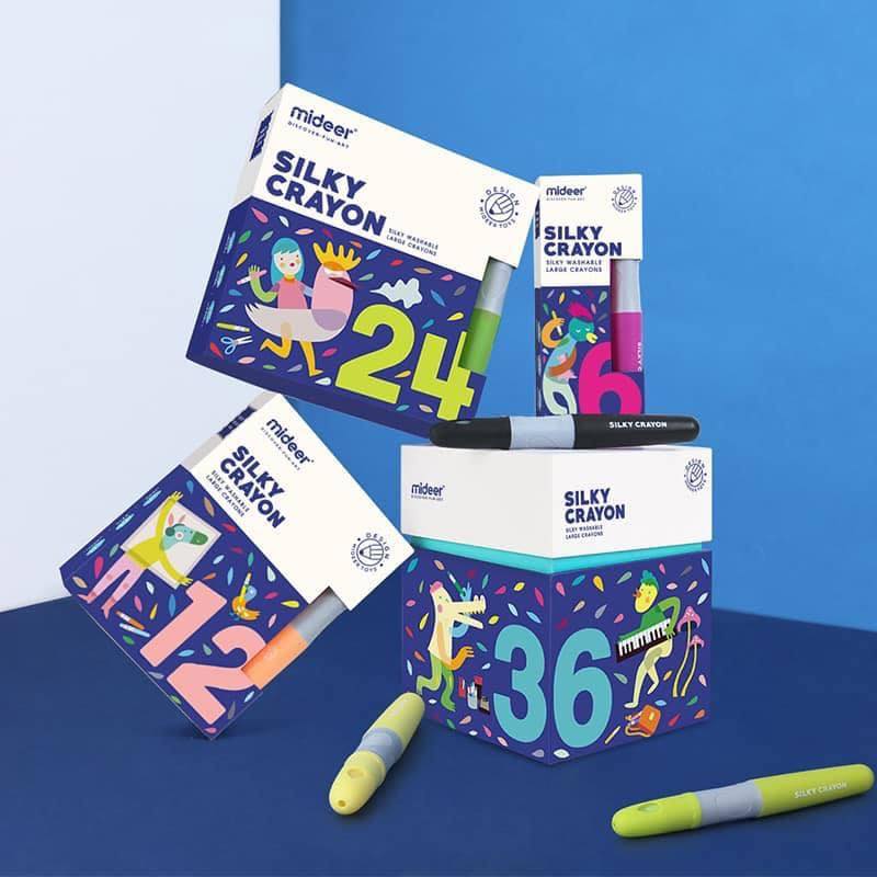 MIDEER SILKY CRAYON - Sáp màu cao cấp cho bé