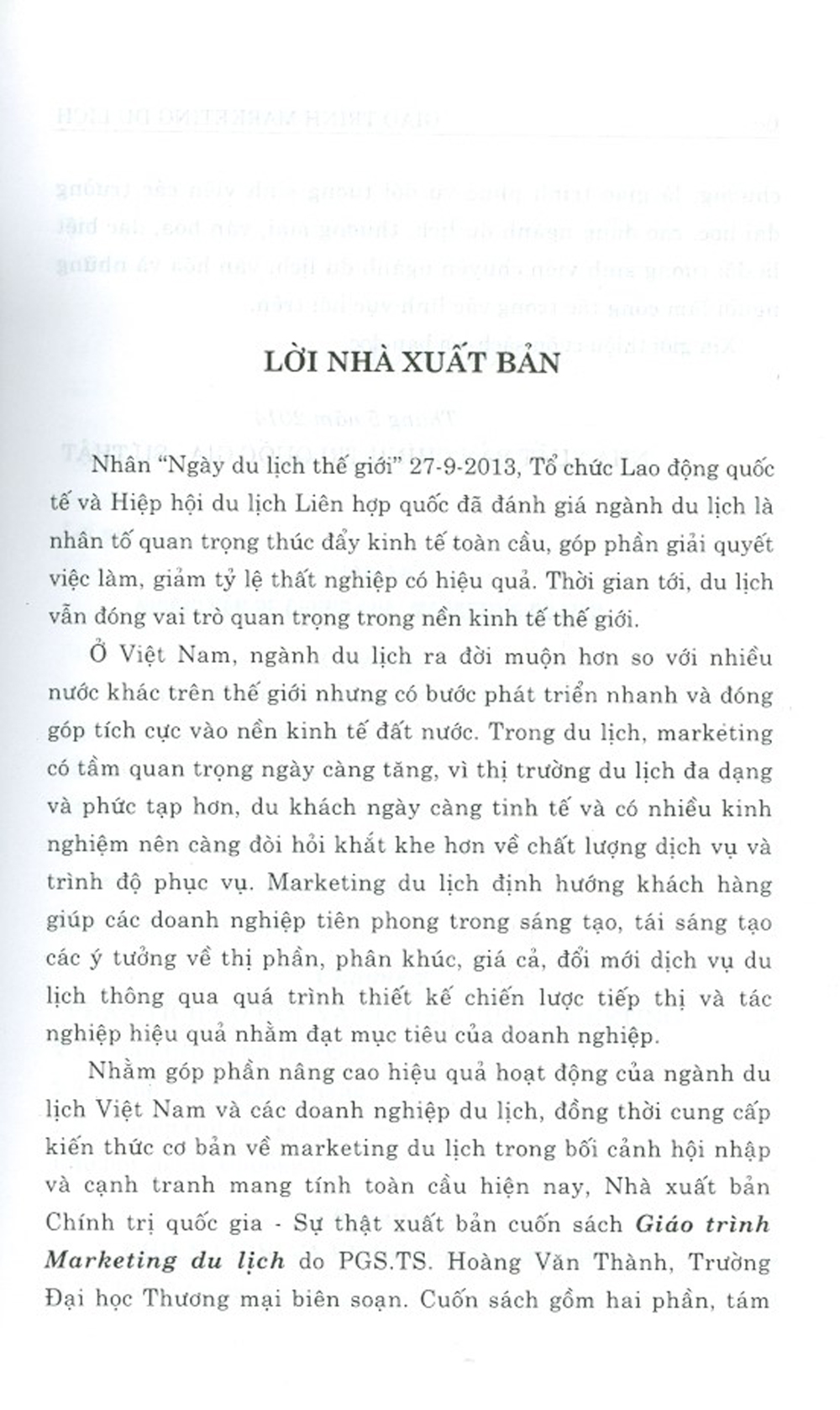 Giáo Trình Marketing Du Lịch